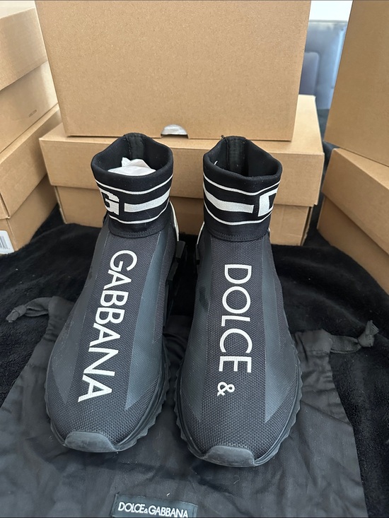 Dolce & Gabbana Other - Dolce & Gabbana Black and White Logo Sneaker
